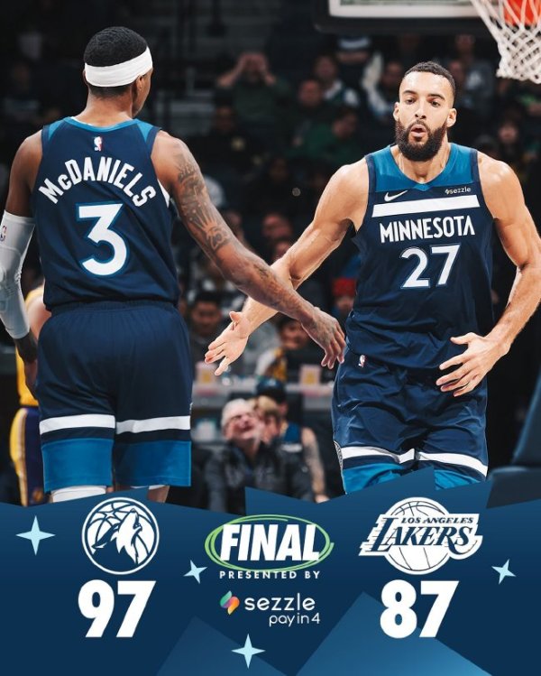 尊龙凯时网址 詹姆斯缺阵浓眉23+11拉塞尔5分 湖人负森林狼