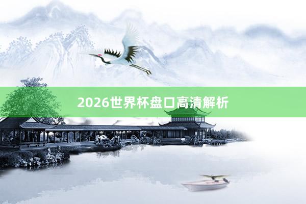 2026世界杯盘口高清解析